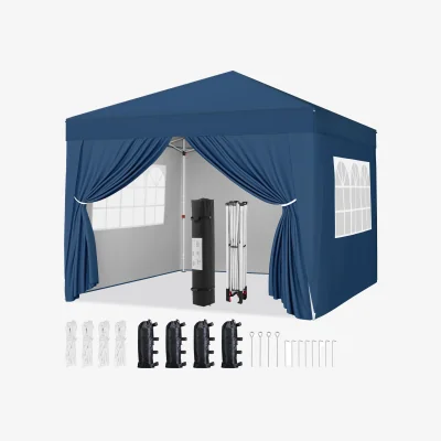 The Range Yaheetech Outdoor Heavy Duty Gazebo Pop-up Canopy - Navy Blue / 300cm - Navy Blue