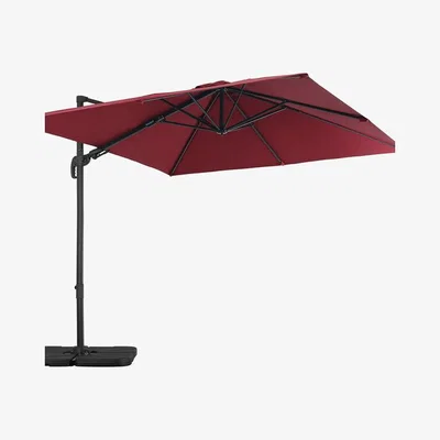 The Range Mini Roma Hanging Parasol - Burgundy / 2.75m