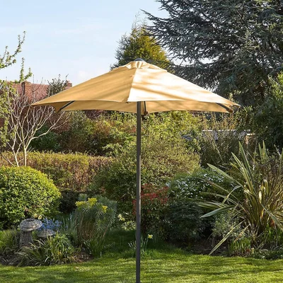The Range Gozo Aluminium 2m Vented Parasol - Beige