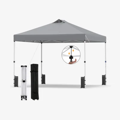 The Range Easy Setup Gazebo Shelter - Grey