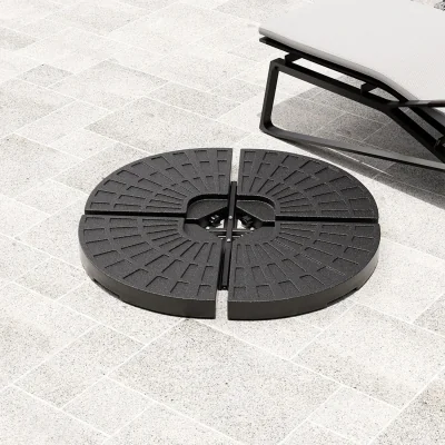 The Range Water or Sand Filled Garden Parasol Base - Black