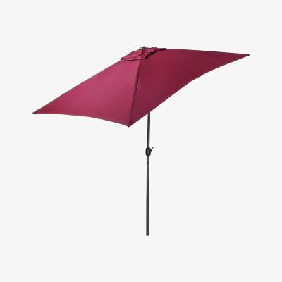 The Range 3M Rectangular Traditional Parasol - Black
