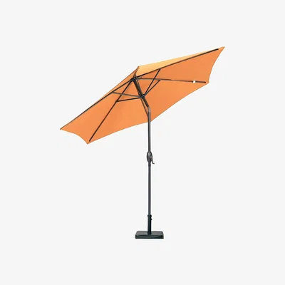 The Range ORANGE 2.5m Powder Coated Crank and Tilt Parasol (38mm Pole, 6 Ribs) - Orange