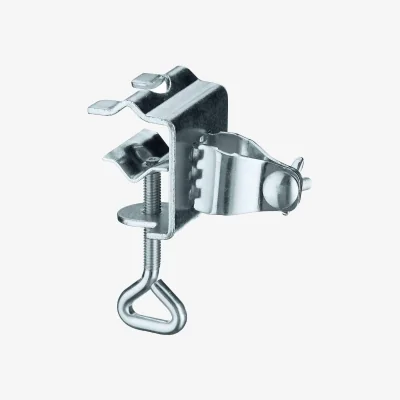 The Range Table Balcony Umbrella Holder Clamp Garden Parasol Decking Stand - Silver