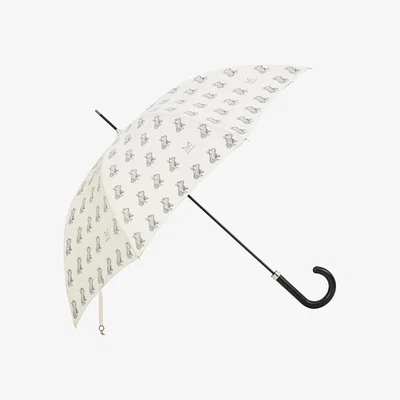 Wolf & Badger French Bull Dog Geometric Style Umbrella - Black Marokka Design