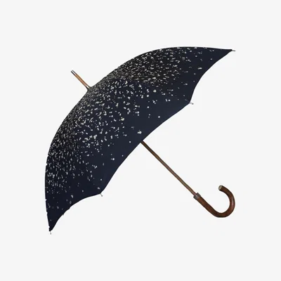 Wolf & Badger British Handmade Umbrella - Blue Marokka Design