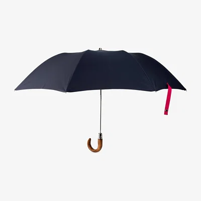Wolf & Badger British Folding Umbrella Marine Blue/Pink Heating & Plumbing London