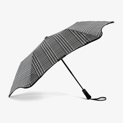 Wolf & Badger Grey Blunt Seasonal Metro Umbrella - Houndstooth Blunt Umbrellas