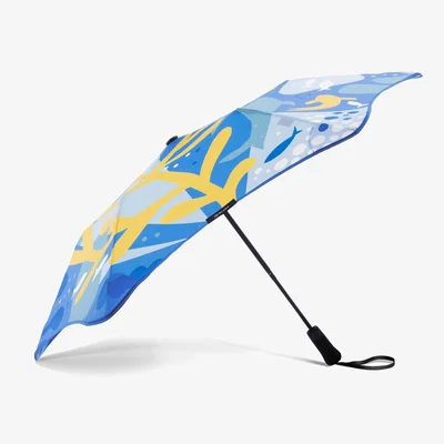 Wolf & Badger Blue Blunt Metro Umbrella - Greg Straight | Blunt Umbrellas