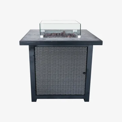 Habitat Teamson Home HF25601BA UK Gas Fire Pit With Cover