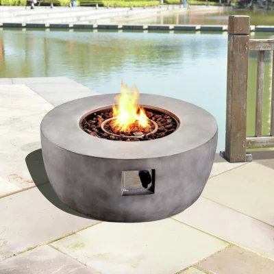 Habitat Teamson Home HF36501AA UK Gas Fire Pit With Cover
