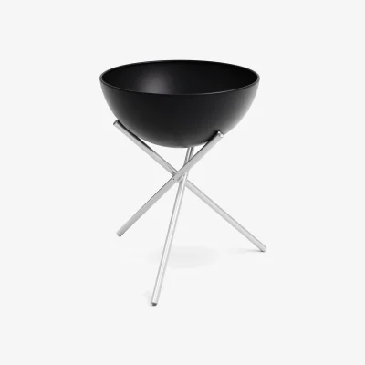 Nordic Nest Höfats BOWL 70 fire pit Black-silver tripod stand