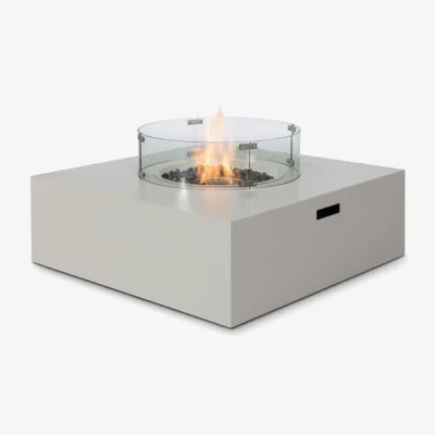 Olivia's Maze Rattan Fire Pit Coffee Table Grey | Outlet