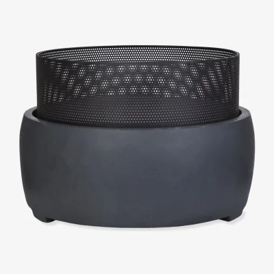 Olivia's Garden Trading Lyneham Round Fire Pit Black