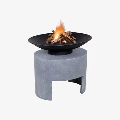 Olivia's Ivyline Fire Pit & Oval Console Cement