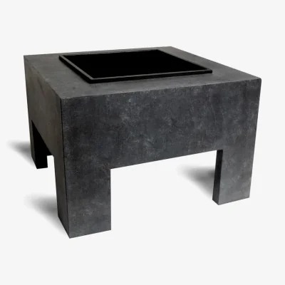 Olivia's Ivyline Square Fire Pit & Square Console Granite