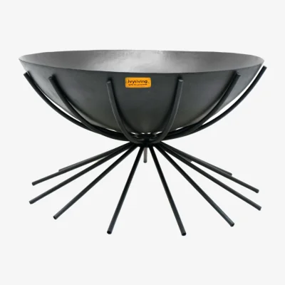 Olivia's Ivyline Outdoor Metal Dakota Fire Pit in Black | Outlet