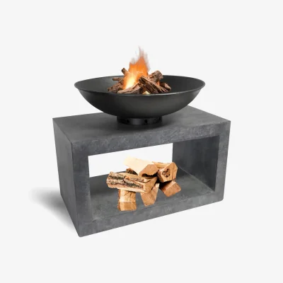 Olivia's Ivyline Fire Pit & Rectangle Console Cement