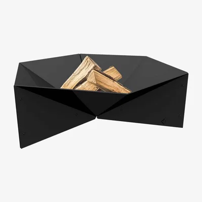 The Range Chic Steel Goblet Design Fire Pit - Black