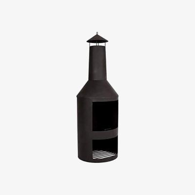 The Range Chimenea Log Burner Fire Pit - Black