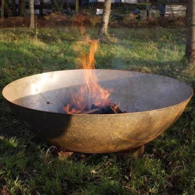 The Range Small Mild Steel Fire Bowl - Rust