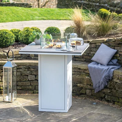 The Range Cosiloft 100 Fire Pit Bar Table - Grey and White