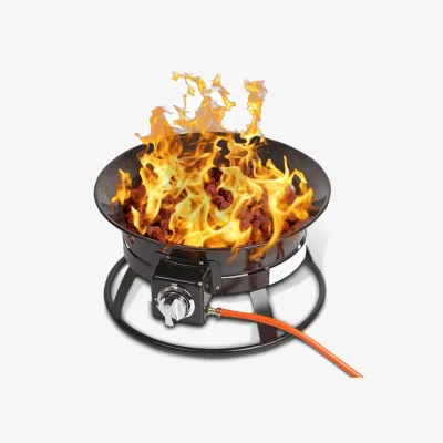 The Range Gas Fire Pit Bowl - Black