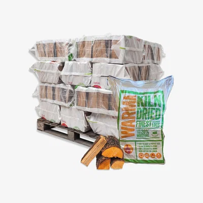 The Range Kiln Dried Hardwood Logs Midi Bags - Brown