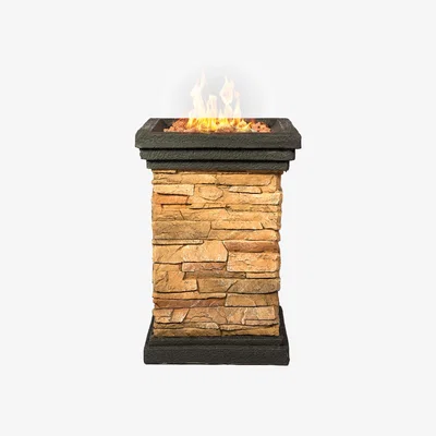 The Range MAKARA Fire Column Garden Gas Fire Pit - Multi