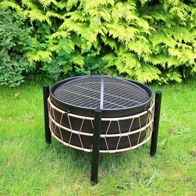 The Range Elegant Outdoor Large Fire Bowl Pit - Copper