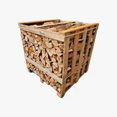 The Range Kiln Dried Ash Hardwood Firewood Logs Crate - Brown