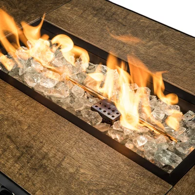 The Range 4kg Clear Tempered Fire Glass Lava Rocks for Outdoor Gas Fire Pits - Yellow