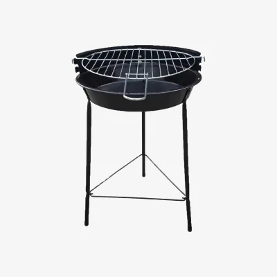 The Range Mini Fire Pit Portable Round BBQ  - Black