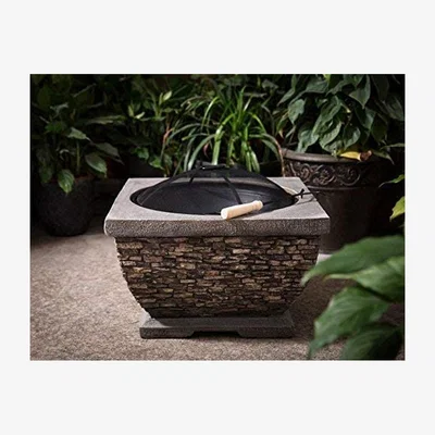 The Range Premium Wood Burning Stone Fire Pit