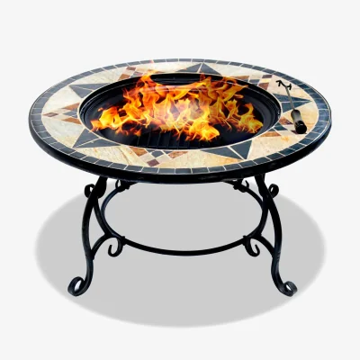 The Range CALAGORA Garden and Patio Fire Pit Table BBQ Ice Bucket - Multi