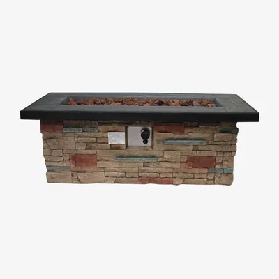 The Range Brick Effect Rectangular Fire Pit
