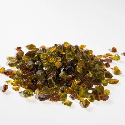 The Range 4kg Yellow Tempered Fire Glass Lava Rocks for Outdoor Gas Fire Pit - Yellow