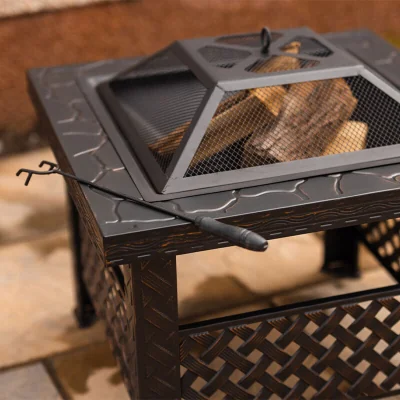 The Range Garden Fire Pit and BBQ  - Bronze
