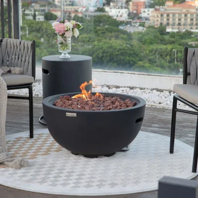 The Range Jefferson Fire Bowl - Dark Grey Concrete