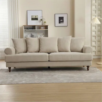 Amara Freddy 3 Seat Chenille Sofa