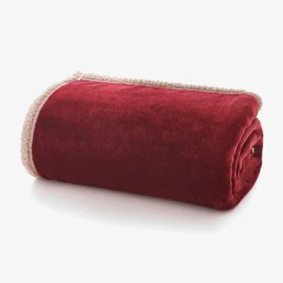 Amara Blackbrook Sofa Throws - Merlot/Biscuit
