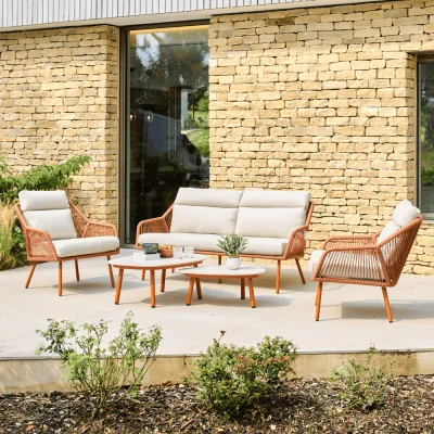 Atkin & Thyme Olivia Sofa Lounge Set - Terracotta