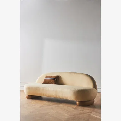 Anthropologie Remy Sculptural Armless Sofa