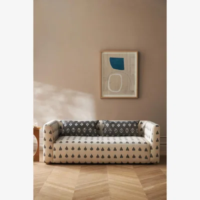 Anthropologie Woven Ikat Kori Sofa