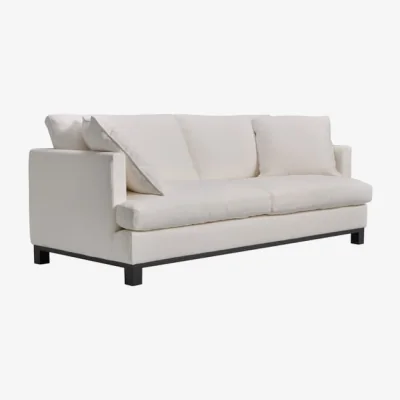 Andrew Martin Hamlet Sofa in House Linen White, Sofa - Andrew Martin Cotton
