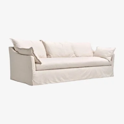 Andrew Martin Sefton Sofa in House Linen Natural, Sofa - Andrew Martin Cotton