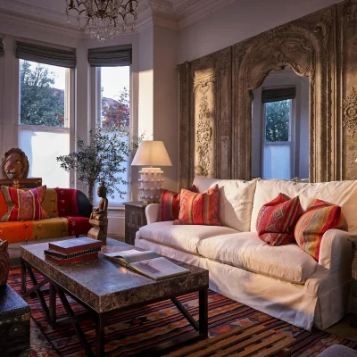 Andrew Martin Lear Sofa Custom, Lear Sofa 4 Seater, Custom Sofa - Andrew Martin Boucle & Cotton & Wool & Linen & Other Fabric & Velvet
