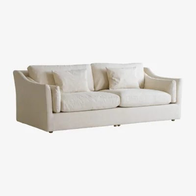 Andrew Martin Lagoon Sofa, Sofa, Light Neutral - Andrew Martin Cotton & Linen