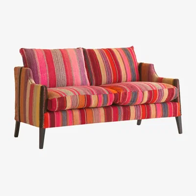 Andrew Martin Regal Sofa Andean, Sofa, Orange/Multicoloured/Red - Andrew Martin