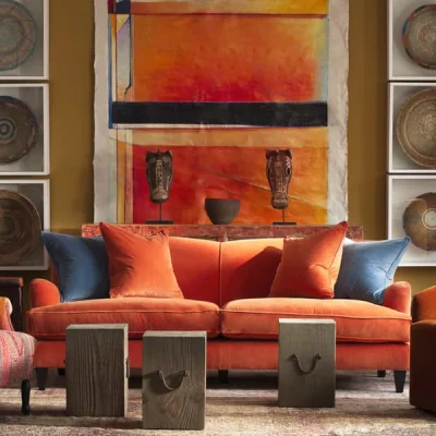 Andrew Martin Clara Sofa Custom, Loveseat, Loveseat - Andrew Martin